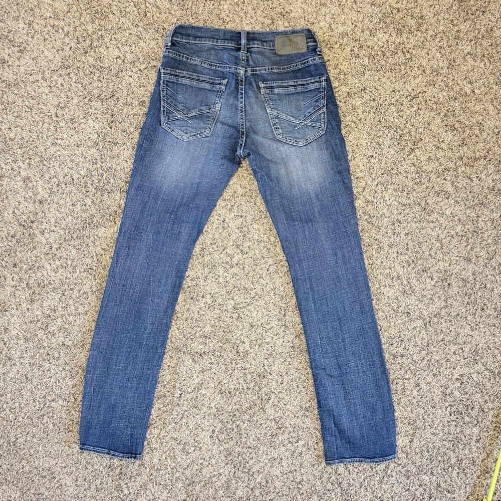 BKE Alec Jeans Mens 28x32 Blue Slim Straight Medium Wash Denim - Picture 2 of 12